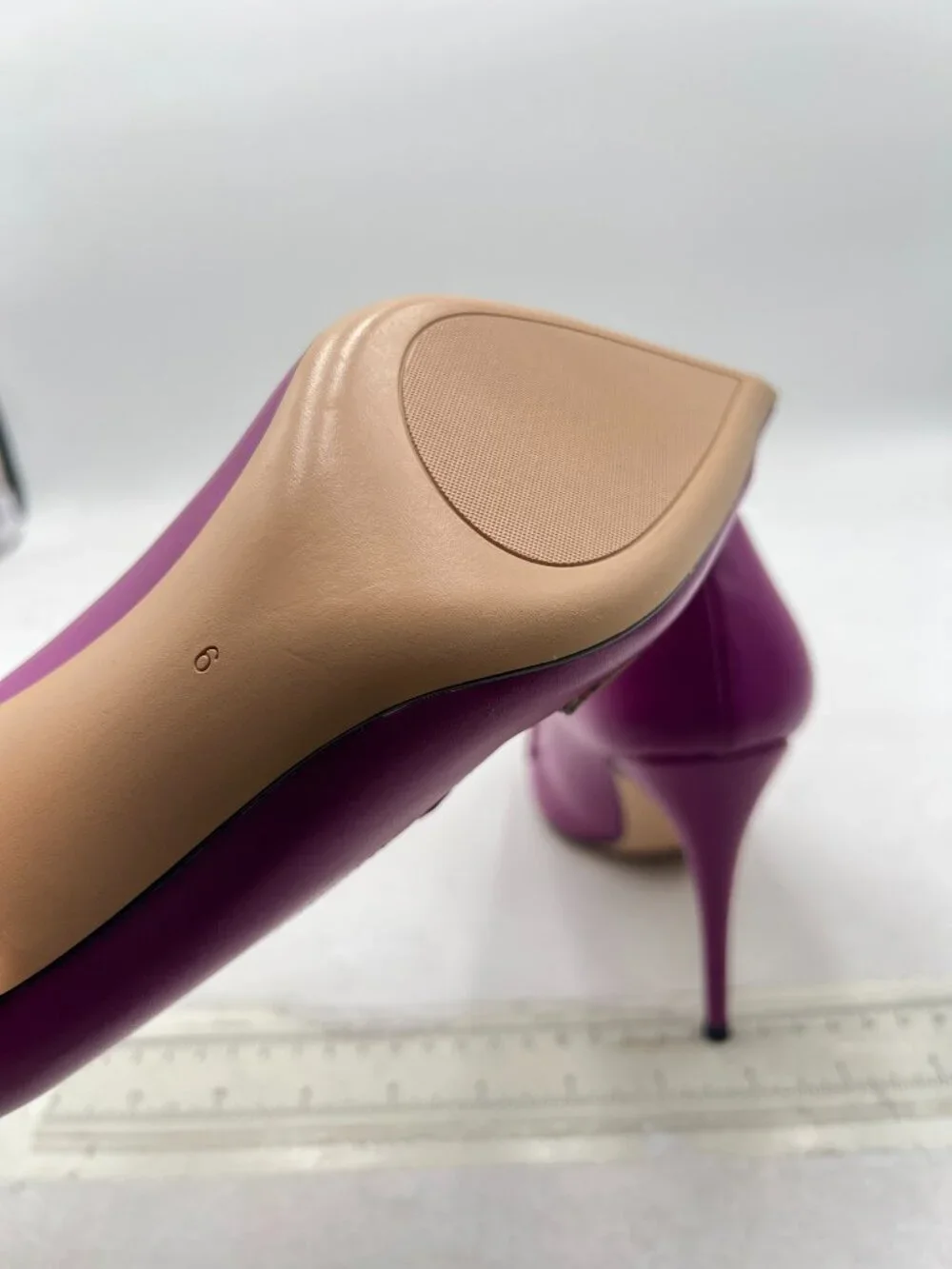 YDN Purple Stiletto High Heel Pumps Slip on Pointed Toe Loafers All Season Shoes